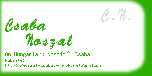 csaba noszal business card